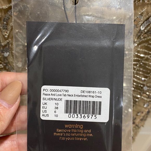 Peace + Love rhinestone dress - Picture 4 of 5